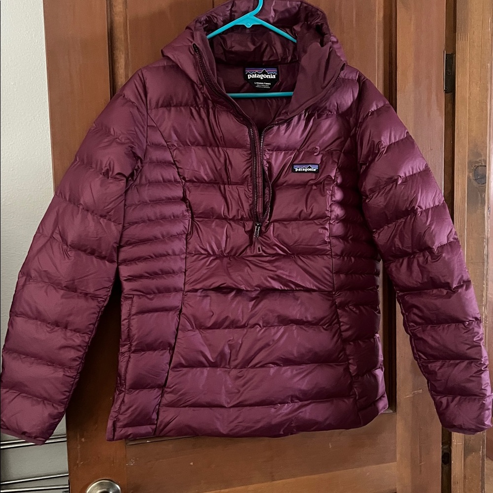 Patagonia Purple Down Jacket - 1/4 zip